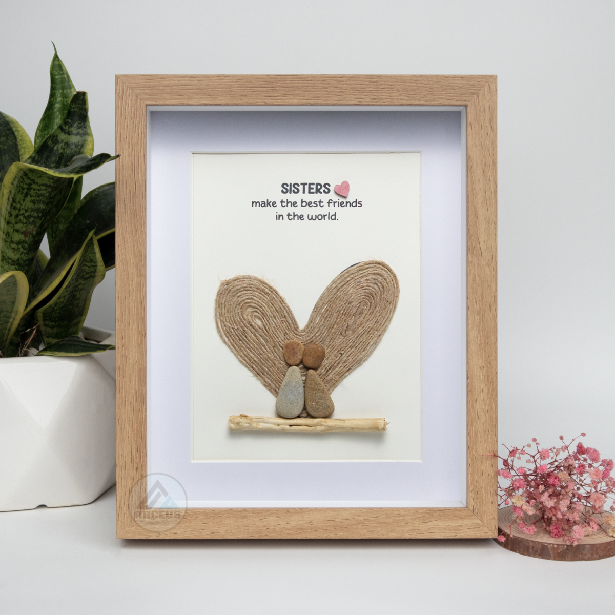 Personalized Sister Pebble Picture - Sister Pebble Pictures - Sister Gift - Birthday Gift For Sister - Personalized Gifts For Sisters (Copy) - Image 1