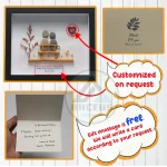 Personalised Golden Anniversary Pebble Art, Gift For Golden Anniversary, 50th Anniversary Pebble Art, Golden Wedding Gift For Husband, Parents - Image 3