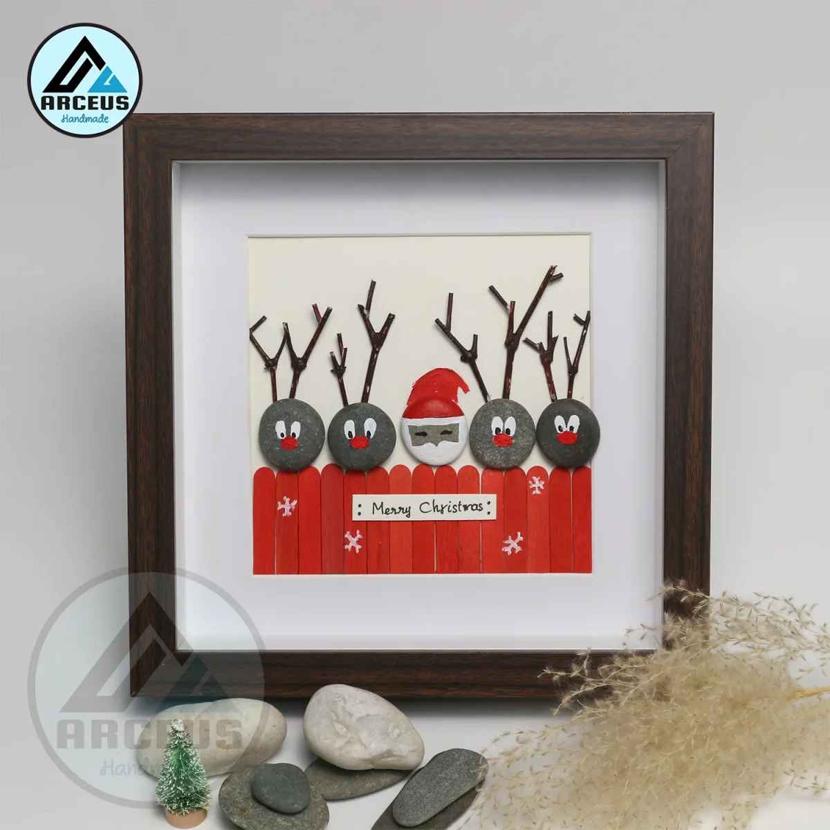 Personalised Wedding Pebble Art, Anniversary Engagement Pebble Art, Gift for Wife, Couple Heart Minimap Pebble Frame, Pebble Art Gift - Image 5