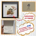 Grandmother Pebble Art, Pebble Art Birthday Gift For Nana, Christmas Gift For Grandma, Grandma & Grandchildren Pebble Frame, Pebble Art Gift - Image 3