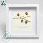 Personalised Family Pebble Art, Family With Pet Pebble Art, Gift for Family, Gift for Friends, New Home Gift Pebble Frame, Pebble Art Gift - Image 8
