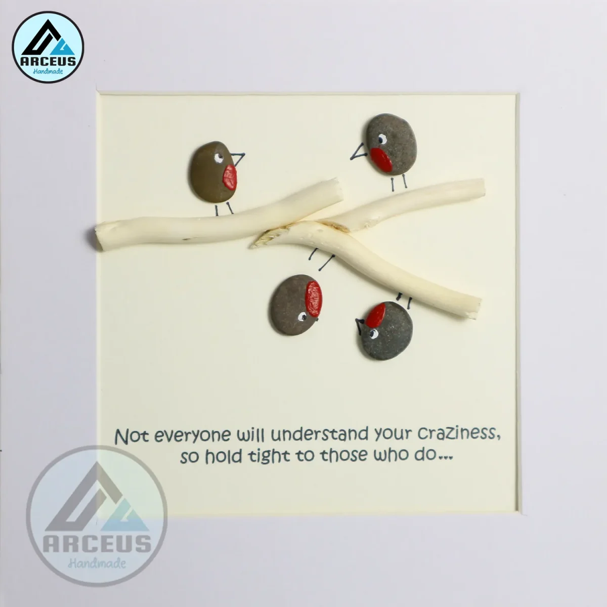 Personalised Family Pebble Art, Family With Pet Pebble Art, Gift for Family, Gift for Friends, New Home Gift Pebble Frame, Pebble Art Gift - Image 2