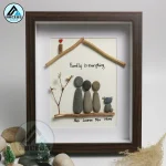 Personalized Friendship Pebble Art, Pebble Art for Friends, Gift for Besties, Gift for Friend, Bird Friendship Pebble Frame, Pebble Art Gift - Image 5