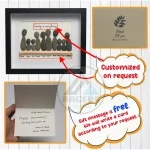 Personalized Big Family Pebble Art, Housewarming Gift Pebble Painting, Custom Pebble Art Family, Gift For Family, New Home Pebble Art Gift - Image 3