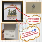 Personalized Family Pebble Art, Housewarming Gift Pebble Painting, Custom Pebble Art Family, Gift For Family, New Home Pebble Art Gift - Image 3