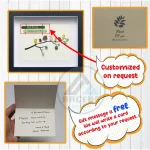 Personalised Family Birds on Branch, Pebble Art Family Picture, With Birds Framed Wall, New Home Gift, Pebble Art Gift, Pebble Frame - Image 3