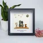Personalized Anniversary Pebble Art, 25th 30th Anniversary Pebble Art, Gift for Parents, Silver Wedding Pebble Art, Spouse, Pebble Art Gift - Image 2