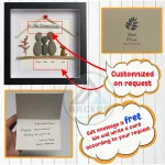 Personalized Family Pebble Art, Gifts for Family, New Home Gifts, Dog Lover Gift, Family With Pet Pebble Gifts, Customized Pebble Art Gift - Image 3