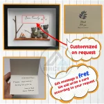 Personalised Bear Family Together Pebble Art, Pebble Art Family Picture, With Bears Framed Wall, New Home Gift, Pebble Art Gift, Pebble Frame - Image 3