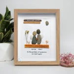 Personalised Couple Pebble Art, Gift for Wedding, Always With You Bridal Engagement, Pebble Art Gift, Pebble Painting, Customized Pebble Art - Image 4