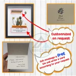 Personalised Couple Pebble Art, Gift for Wedding, Always With You Bridal Engagement, Pebble Art Gift, Pebble Painting, Customized Pebble Art - Image 3