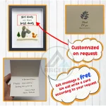 Personalised Girl Dad Are There Best Dad Pebble Art, Gift for Dad, Gift for Dad Girl, Gift for Father's Day, Pebble Art Gift, Pebble Frame - Image 3