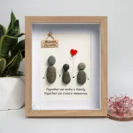 Personalized Family Pebble Art, Together We Make Family Art Frame, Family Pebble Art, Gift For Friend, New Home Gifts, Best Home Gifts - Image 4