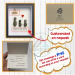 Personalized Family Pebble Art, Together We Make Family Art Frame, Family Pebble Art, Gift For Friend, New Home Gifts, Best Home Gifts - Image 3