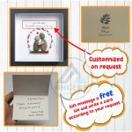 Personalised Expecting Parents Pebble Art, Gift Pregnancy Announcement, Family Pebble Art, Gift for Expecting Parents, Pebble Art Gift - Image 3