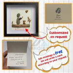 Personalized Pet Pebble Art, Man Playing with Dog, Gift for Dog Lovers, Custom Pet Pebble Painting, Pebble Art Gift, Gift for Family - Image 3