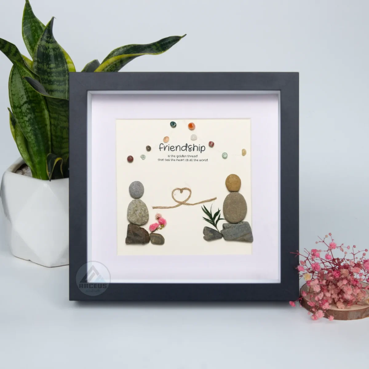 Personalised Best Friend Pebble Picture, Friend Pebble Picture, Gifts For Her, Gifts For Friends, Best Friend Birthday Christmas Gift - Image 2