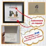 Personalised Sweet Home Pebble Art, Happy Family Pebble Art, New Home Gift, Gift for Family, Family Pebble Frame, Pebble Art Gift - Image 3