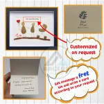 Personalized Family Pebble Art, Our Sweet Little Family Pebble Gifts, Gifts for Family, New Home Gifts, Customized Pebble Art Gift - Image 3