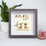 Personalized Dog Couple Pebble Art, Valentine Pebble Art, Valentine Gift, Gift For Couple, Gift for Her, Gift for Him, Special Day Gifts - Image 2