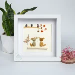 Personalized Dog Couple Pebble Art, Valentine Pebble Art, Valentine Gift, Gift For Couple, Gift for Her, Gift for Him, Special Day Gifts