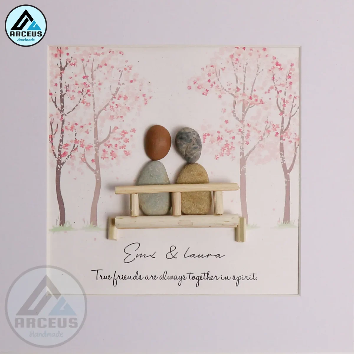 Personalized Best Friend Pebble Picture, Friend Pebble Picture, Gifts For Her, Gifts For Friends, Best Friend Birthday Christmas Gift - Image 2