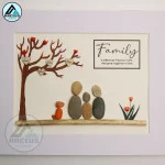 Personalized Family Pebble Art, Best Home Gifts, Customized Pebble Art, Best Home Gifts, Pebble Art Gift, Pebble Art Family Love, Pebble Art - Image 2