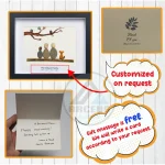 Personalized Family Pebble Art, Housewarming Gift Pebble Painting, Custom Pebble Art Family, Gift For Family, New Home Pebble Art Gift - Image 3