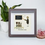 Personalized Teacher Pebble Picture, Thank You Teacher Gifts, Framed Thank You Teacher Pebble Art, Teacher Appreciation End Of Term Gift - Image 4