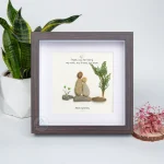 Personalized Gift For Mom, Mom Pebble Art, Gift For Mother Day, Mother's Day Gift, Mom Pebble Art, Pebble Art Gift For Mom From Daughter - Image 2