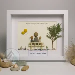 Personalized Father's Day Pebble Art, Unique Birthday Gift for Dad, Dad's Birthday Gift, Pebble Art for Dad, Father's Day Pebble Artwork - Image 6