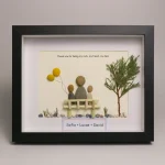 Personalized Father's Day Pebble Art, Unique Birthday Gift for Dad, Dad's Birthday Gift, Pebble Art for Dad, Father's Day Pebble Artwork - Image 5