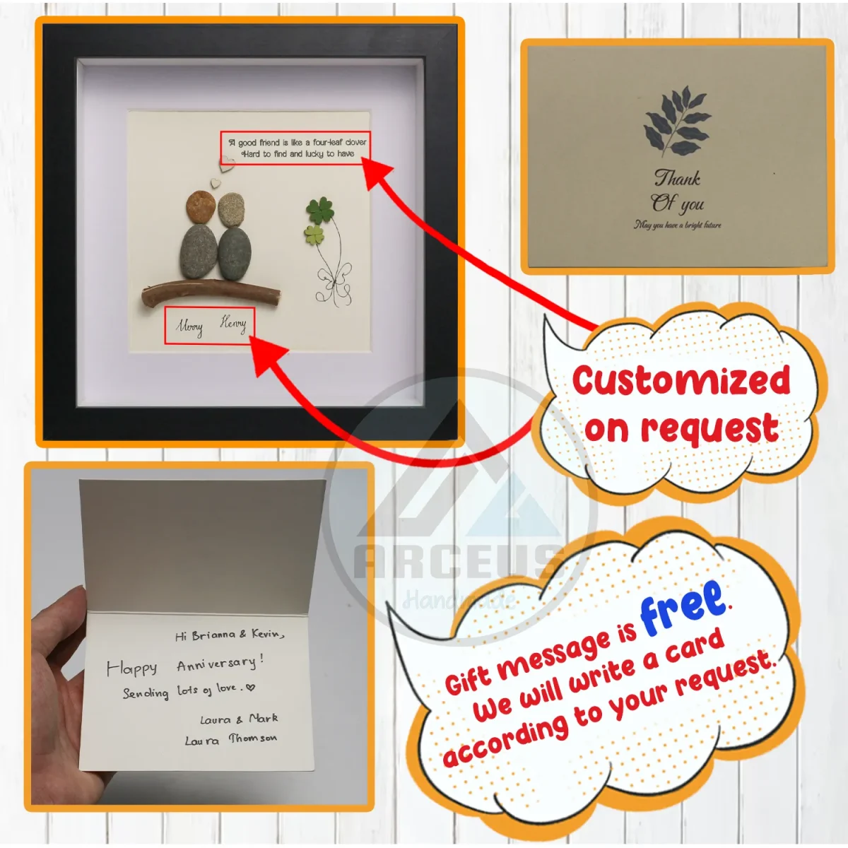 Personalized Best Friend Pebble Art, Birthday Gifts, Gifts For Best Friends, Friends Female, Best Friend Pebble Art, Pebble Art Gift - Image 3