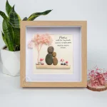 Personalized Mother's Day Gift, Mom Pebble Art, Gift For Mother Day, Mom Pebble Art, Pebble Art Gift For Mom From Daughter, Pebble Painting - Image 5