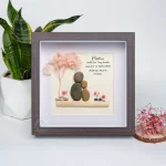 Personalized Mother's Day Gift, Mom Pebble Art, Gift For Mother Day, Mom Pebble Art, Pebble Art Gift For Mom From Daughter, Pebble Painting - Image 4