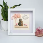 Personalized Mother's Day Gift, Mom Pebble Art, Gift For Mother Day, Mom Pebble Art, Pebble Art Gift For Mom From Daughter, Pebble Painting
