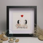 You Are My Penguin Gift, Penguin Love Pebble Art | Penguin Art For Boyfriend, Girlfriend, Husband, Wife Romantic Gift Unique - Image 5