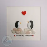 You Are My Penguin Gift, Penguin Love Pebble Art | Penguin Art For Boyfriend, Girlfriend, Husband, Wife Romantic Gift Unique - Image 2