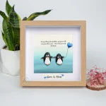 You Are My Penguin Gift, Penguin Love Pebble Art | Penguin Art For Boyfriend, Girlfriend, Husband, Wife Romantic Gift Unique - Image 5