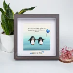 You Are My Penguin Gift, Penguin Love Pebble Art | Penguin Art For Boyfriend, Girlfriend, Husband, Wife Romantic Gift Unique - Image 4