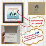 You Are My Penguin Gift, Penguin Love Pebble Art | Penguin Art For Boyfriend, Girlfriend, Husband, Wife Romantic Gift Unique - Image 3