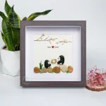 You Are My Penguin Gift, Penguin Love Pebble Art | Penguin Art For Boyfriend, Girlfriend, Husband, Wife Romantic Gift Unique - Image 4