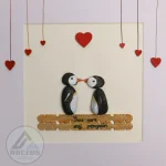You Are My Penguin Gift, Penguin Love Pebble Art | Penguin Art For Boyfriend, Girlfriend, Husband, Wife Romantic Gift Unique - Image 2