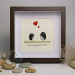 You Are My Penguin Gift, Penguin Love Pebble Art | Penguin Art For Boyfriend, Girlfriend, Husband, Wife Romantic Gift Unique - Image 4