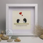 You Are My Penguin Gift, Penguin Love Pebble Art | Penguin Art For Boyfriend, Girlfriend, Husband, Wife Romantic Gift Unique