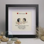 You Are My Penguin Gift, Penguin Love Pebble Art | Penguin Art For Boyfriend, Girlfriend, Husband, Wife Romantic Gift Unique - Image 4