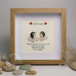 You Are My Penguin Gift, Penguin Love Pebble Art | Penguin Art For Boyfriend, Girlfriend, Husband, Wife Romantic Gift Unique - Image 5