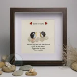 You Are My Penguin Gift, Penguin Love Pebble Art | Penguin Art For Boyfriend, Girlfriend, Husband, Wife Romantic Gift Unique - Image 6