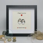 You Are My Penguin Gift, Penguin Love Pebble Art | Penguin Art For Boyfriend, Girlfriend, Husband, Wife Romantic Gift Unique - Image 6
