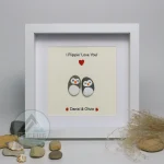 You Are My Penguin Gift, Penguin Love Pebble Art | Penguin Art For Boyfriend, Girlfriend, Husband, Wife Romantic Gift Unique